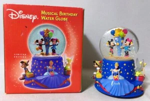 Vintage Disney 100th Anniversary Musical Snow Dome Globe Water MIB - Picture 1 of 15