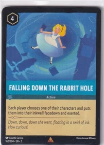 Ravensburger Disney Lorcana english No 162/204 Falling Down the Rabbit Hole Rare - Picture 1 of 1
