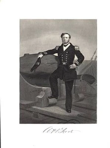VINTAGE STEEL ENGRAVING PRINT 1866 ANDREW HULL FOOTE - Picture 1 of 1
