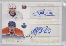2013-14 National Treasures Duals Gold Holofoil /25 John Tavares Rookie Auto RC