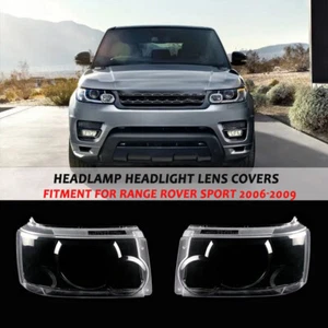 For 2006-2009 Land Rover Range Rover Sport Pair Headlight Lens Cover Headlamp - Picture 1 of 14