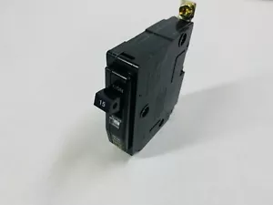 Square D QOB115 15A Single Pole 120/240V 10kA Type QOB Bolt On Circuit Breaker - Foto 1 di 8