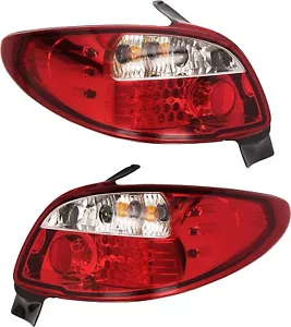 LUCES TRASERAS LED CRISTALINAS PARA PEUGEOT 206 HATCHBACK 1998-2006 BONITO REGALO - Imagen 1 de 5