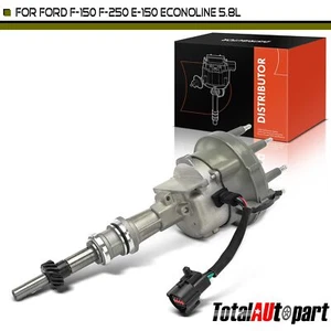 Ignition Distributor w/ Cap & Rotor for Ford F-150 F-250 F-350 Bronco V8 5.8L - Picture 1 of 8
