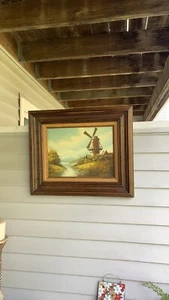 Windmill Painting - Signed Sebastian - Picture 1 of 12