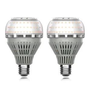 2 Pack LED Light Bulbs 22W=200W 3000lm 3000K Warm E26 Home Energy Saving Lamp - Picture 1 of 9