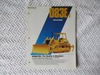 1987 Komatsu D83E-1 crawler bulldozer tractor brochure
