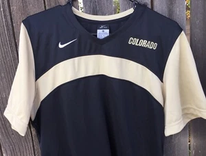 NWOT Nike YOUTH (8-10) Colorado Buffaloes Dri-Fit T-Shirt - Medium Black/Gold - Picture 1 of 8