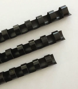 7/8" Plastic Binding Combs - "BLACK" - Set of 25 - Picture 1 of 1