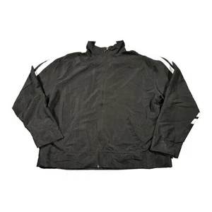 Jay Day Shell Jacket 3XL Black White XXXL Full Zip Vintage 90s Festival Retro - Picture 1 of 18