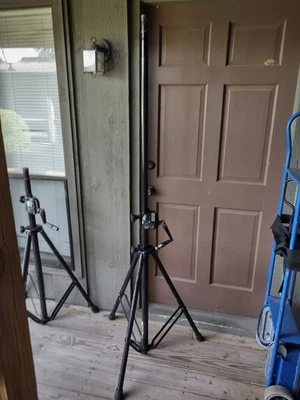 KONIG & MEYER-K&M-HEAVY DUTY METAL SPEAKER CRANK STANDS -72"-110LB CAP-6 AVAIL. - Image 1 of 4