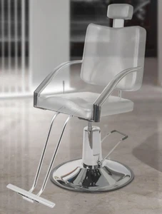 Adjustable Silver Salon Barber Shop Chair Foot Rest Replacement Fit Hydraulic. - Picture 1 of 24