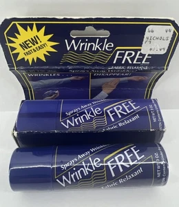 Vintage 1986 Wrinkle Free Fabric Relaxant Spray New 3oz MADE IN USA WITH BOX - Picture 1 of 5
