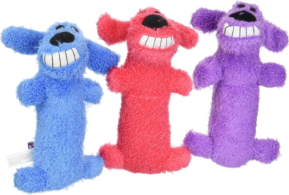 (3 Pack)  Mini Plush Loofa Dog Toy 6-Inch - Image 1 of 4
