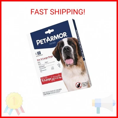 PetArmor para perros, tratamiento de pulgas y garrapatas para perros extra grandes (89-132 libras), Foto 1 de 2