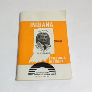 Vintage 1986-87 Indiana High School/College Basketball Handbuch.  Gene Keady  - Bild 1 von 7
