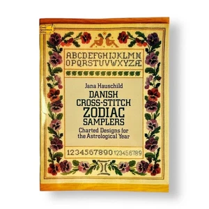 Danish Cross Stitch Zodiac Samplers Charted Design Embroidery Patterns - Picture 1 of 4
