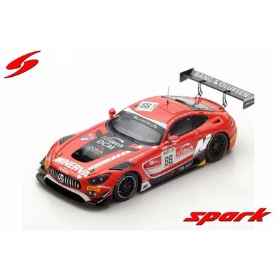 Spark SB160 1/43 MERCEDES-AMG GT3 #88 Akka Asp 24H Spa 2017 Modèle Car de Japon - Photo 1/4