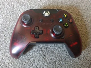 PDP Cordless Controller 048-082 Clear Red for Xbox One, Tested Working  - Picture 1 of 2