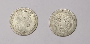 1908-O BARBER SILVER QUARTER #547-22 - Picture 1 of 1