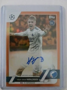 Hakon Arnar Haraldsson Rc Auto Orange #3/25 Topps Uefa 22-23 - Picture 1 of 2