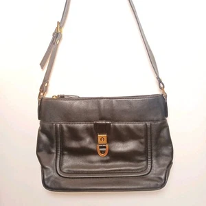Borsa a tracolla vintage Etienne Aigner in pelle nera regolabile * - Foto 1 di 24