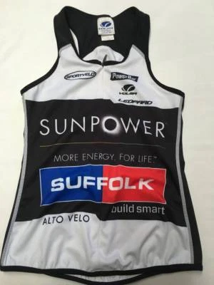 Regata feminina de ciclismo VOLER preta/branca tamanho XS - Imagem 1 de 4