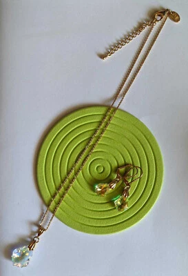 Kette Ohrringe Set London Collection funkelnde Steine wNeu - Bild 1 von 3