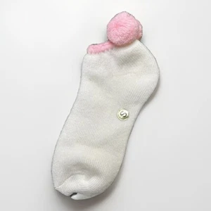 VTG Socks Acrylic Pink Pom 80s Tennis 7-9 NOS Women's Low Cut 90s Golf Ankle - Picture 1 of 5