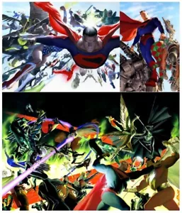 DC Comics Kingdom Come Justice League Absolute Superman War Alex Ross Fine Art