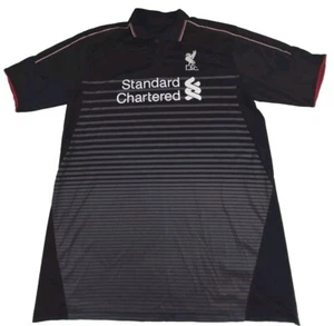 Standard Chartered Polo Shirt Large Black 17 Gui Gui Striped - Picture 1 of 11