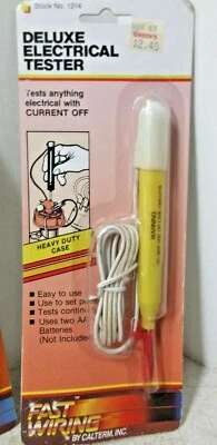 Calterm #1214 Deluxe Electrical Tester - New In Package - FREE SHIPPING! Foto 1 de 3