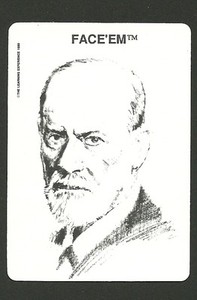 Sigmund Freud Austrian Neurologist Psychoanalyst 1989 Face 'Em Collector Card
