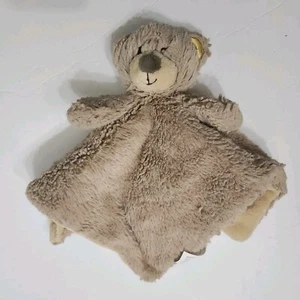 Kellytoy Brown Bear Security Blanket Lovey Baby Rattle - Picture 1 of 9
