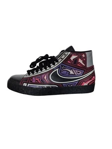 BLAZER HIGH Black/Black-Cherry  Rd-Varsity-Purple MEN Size 12 315877 003   RARE - Picture 1 of 8