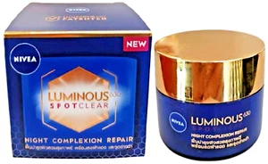 NIVEA Luminous 630 Spot Clear Night Complexion Repair Night Cream 50 ml Restore - Picture 1 of 12