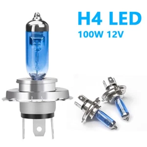 2X H4 100W LED 12V Xenon Super Star REAL 8500K Bulb Halogen Blue Coated Lamp - Bild 1 von 7
