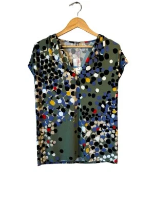 Vestido para mujer Anne Klein XL verde multicolor línea A sin mangas forrado elástico nuevo con etiquetas Foto 1 de 4