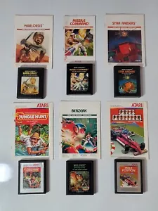 Atari 2600 6 Games w/ Manuals Bundle Authentic Cartridges Clean Labels Lot - Picture 1 of 3
