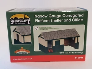 Bachmann Narrow Gauge 009 corrugated platform shelter green and cream 44-1004G - Bild 1 von 3