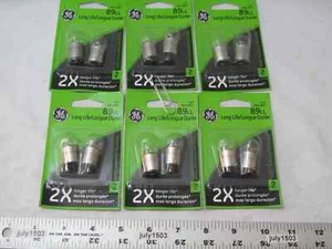Quantity (12) New GE 89LL Miniature Lamp Bulb 8w Single Contact 12 volt G6 , - Picture 1 of 2