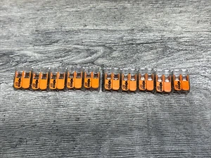 Wago 221-412 Lever-Nuts 2 Conductor Compact Connectors 10 Pack 12-24 AWG New #M5 - Picture 1 of 3