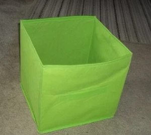 Collapsible Fabric Cloth Covered Storage  Box Organizer Basket  Bin   11" Square - Picture 1 of 15