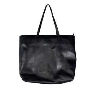 Madewell Bolso de Mano de Transporte Grande de Cuero de Vaca Genuino Negro Neutro Bolso de Viaje - Imagen 1 de 12
