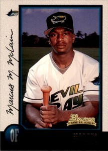 1998 Bowman Marcus McCain . Tampa Bay Devil Rays #195
