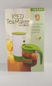  New Mr Coffee Fresh Iced Tea Maker 3 Quart Adjustable Strength TM43P Rare