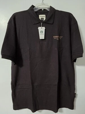 星巴克 Dewata 巴厘岛印度尼西亚咖啡合作伙伴标志黑色 Polo 衫尺寸 XL 全新带标签 — 第 1/4 张图片
