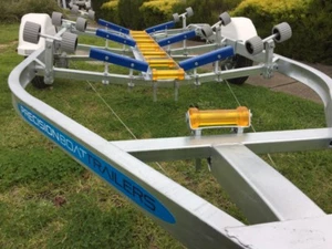 Precision Boat Trailer Drive On Galvanised 5.6mt suit 17ft boat, - Picture 1 of 7