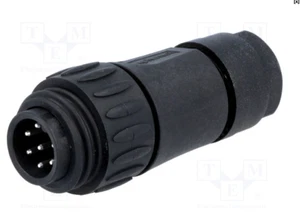 C16-1-3104-001 Connector: circular; plug; PIN: 7; male; soldering; silver plated - Picture 1 of 1