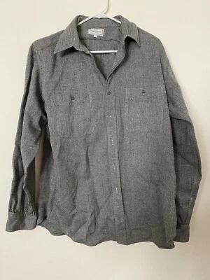 Paul Stuart Wool Shirt Jacket Size L Gray - Image 1 of 4